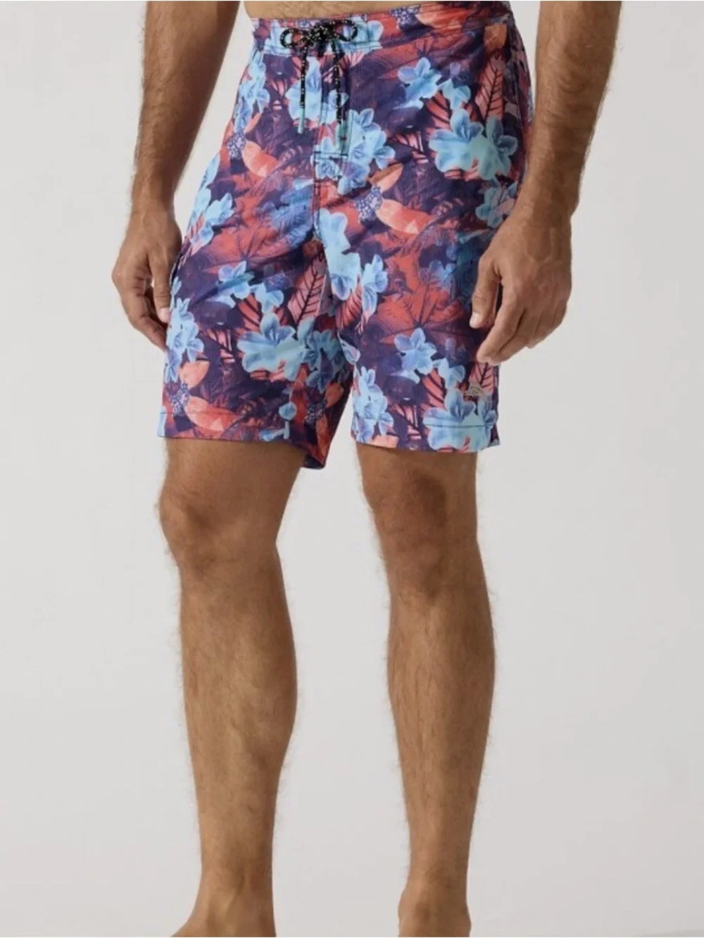 Tommy Bahamas Baja Techno Flora Hybrid Board Short XXL floral Hawaiian swim